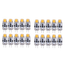 G4 Bulb 2W G4 Led Bulb is Equivalent to 20W G4 Halogen Bulb Replacement Part,G4 Base Ac/Dc12V-24V, Warm White 20Pcs
