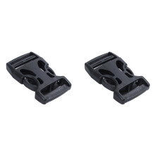 16Pcs Plastic Side Quick Release Buckles Clip for 25mm Webbing Band Black