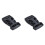 16Pcs Plastic Side Quick Release Buckles Clip for 25mm Webbing Band Black 1