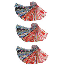 120 PCS Jelly Roll Coton Tissu Quilting Bandes DIY Couture Artisanat Tissu Bundle Patchwork Fournitures 6.5X50cm