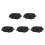 500Pcs Car Molding Door  5mm Hole Plastic Rivets Fixing Black. 1