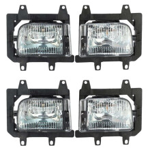 4Pcs Crystal Clear Lens Cover Front Bumper Fog Light Lamps House for E30 318I 318is 325I 325is 325E 325Es 325Ix