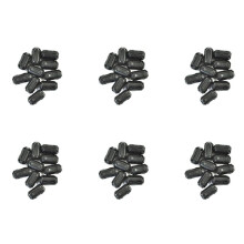 60 Stück Bewegliche 7 mm Innendurchmesser Schwarz Ferritkern Ring Kabelklemme