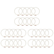 30 Stück 12-Zoll-Metall-Blumenreifen-Mittelstücke für Tisch, Metallkranzring mit 30 Stück Tischkartenhaltern für Hochzeit