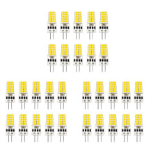 30PCS G4 LED Bulb AC/DC12V-24V 3W LED G4 Light 20LED 360 Angle Light 2835SMD Replace 30W Halogen Lamp,Cool White