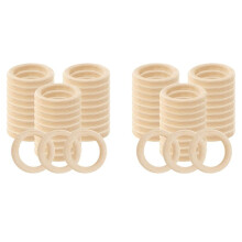 60 Pcs Natural Wood Rings 60mm Unfinished Macrame Wooden Ring Wood Circles for DIY  Ring Pendant Jewelry Making