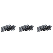 600 Pcs Black 5mm Silicone Lined Micro-Ring Beads Linkies for I Stick Hair Extension Installation and Feathers