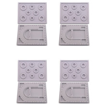 8 Stücke Perlen Design Board Armband Design Board Beflockt Perlen Board Halskette Perlen Schmuck Organisator Fach DIY Schmuck Machen Fach