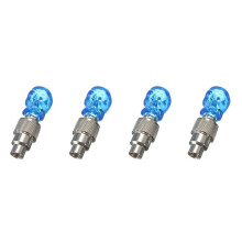 4X LED Light Valve Cap Spoke Light for Bicycle Auto Bike Rim Tire