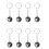 8 x Porte-Cles de Billard Porte-Cles Chanceux No. 8 1