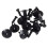 150Pcs  Lined with Fasteners Rivet Snaps Decorative Panel Snaps Suitable for 2