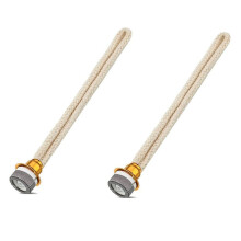 Lâmpada de óleo de SubstituiçãO Durável 2 Peça Pavio Queimador Catalítico Difusor Aromaterapia 14,4 cm Ouro + Bege