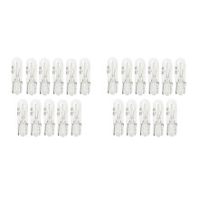 200PCS T5 286 Bulb Basic Miniature Bulb for License Plate Light Side Automotive Interior Dashboard Dome Light