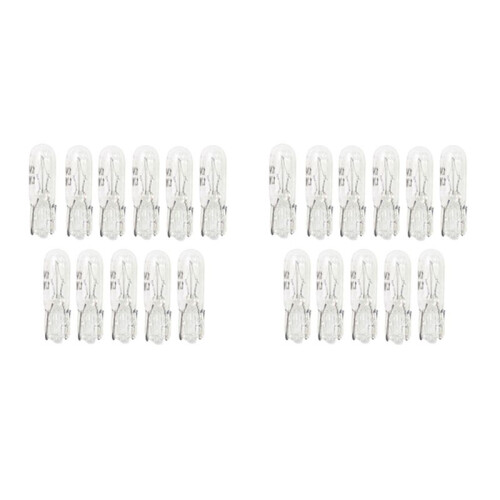 200PCS T5 286 Bulb Basic Miniature Bulb for License Plate Light Side  Automotive Interior Dashboard Dome Light
