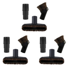 3X Peças de ReposiçãO de Cabeça de Escova de Aspirador de Pó Sortidas Crina de Cavalo com Adaptador de 32/35 mm