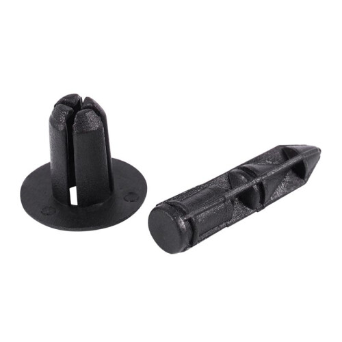 300Pcs Car Molding Door  5mm Hole Plastic Rivets Fixing Black. 2