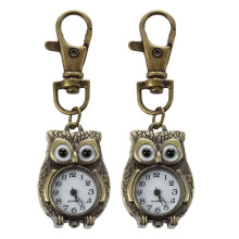 2X Reloj Llavero Claves en Forma de Buho 37X24mm