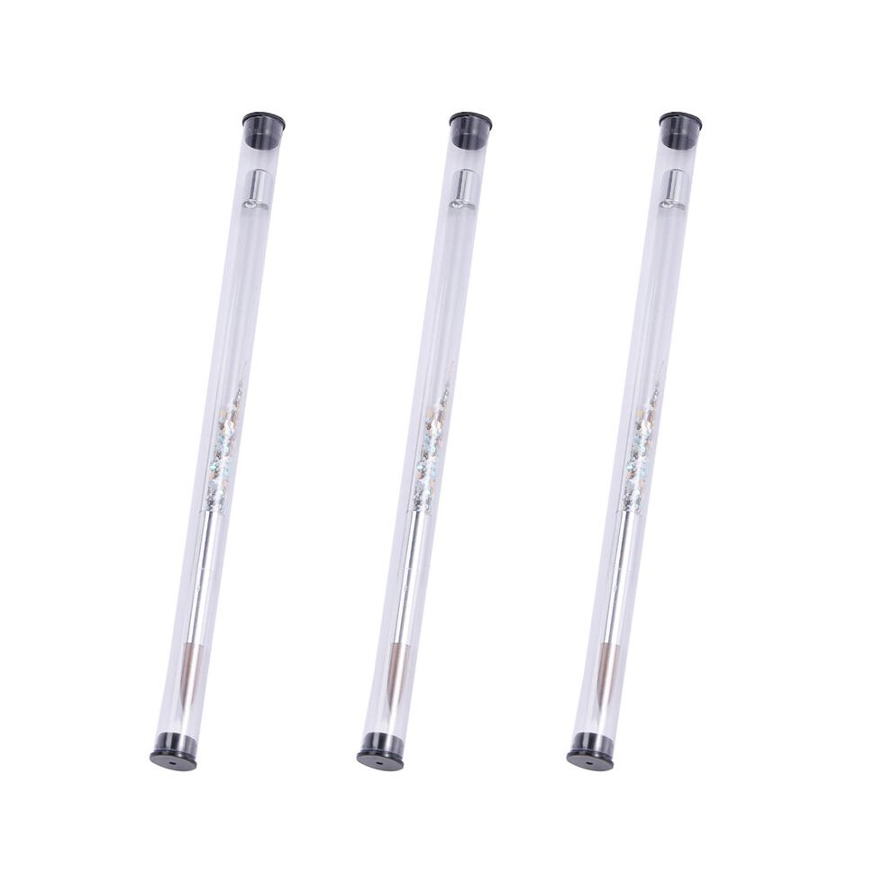 Gold 3Pc Rose Kolinsky Sable Acrylic Nail Brush With Liquid Flow Glitter Nail Art Brush For Nail Art Tool 14