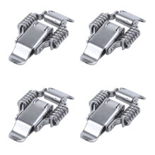 8X Werkzeugkasten Malen Druck Feder Knebel Riegel Fang Klammer Silber