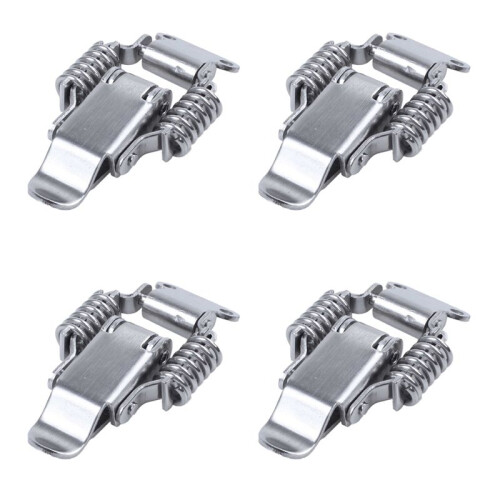 8X Toolbox Draw Compression Spring Toggle  Catch Clamp Silver