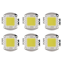 6X 32 - 34V 100W 7500 LM 6500K High Power the LED Power Indicator Light Chip - White