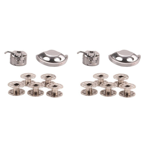 2set Sewing Tools Bobbins + Bobbin Case + Shuttle Hook for Old Style Household Sewing Machine Sewing Supplies