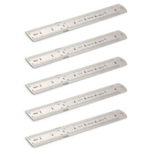 5X Metall Massstab Edelstahl Lineal Stahllineal 20cm 8 Inch Nagelneu