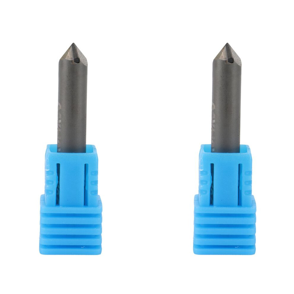 2X Pcd Diamond Engraving Bits Engraver Cnc Carving Stone Carbide Milling Cutter Granite Marble D6xl40x90degreex0.4 4713860173390