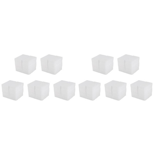 100x60x20mm 100pcs Magic Sponge Eraser Melamine Cleaner-White
