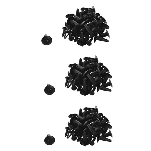 75PZ Plastica Rivetti Fastener Car Bumper Push Clip 32mm Long Nero