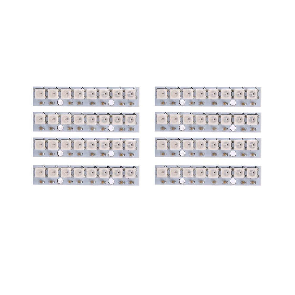 Photos - Printer Part 8pcs 8 x WS2812B 5050 RGB Driving LED Lights Board Strip Built-in Full-Color for NAZE32 CC3D