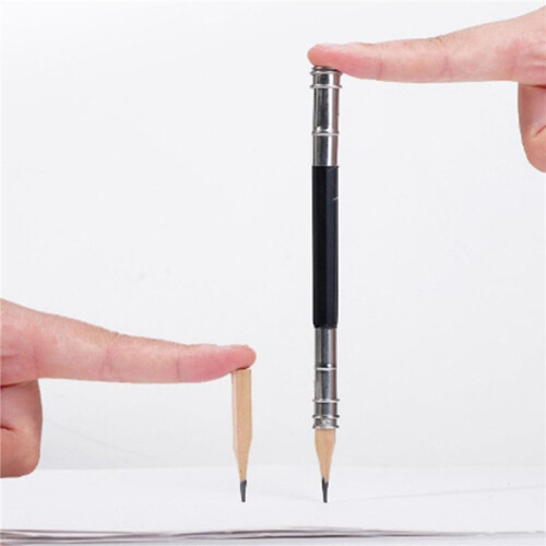 30PCS Pencil Extender Holder Adjustable Pencil Lengthener Tool Coupling Device for School Art Writing 2