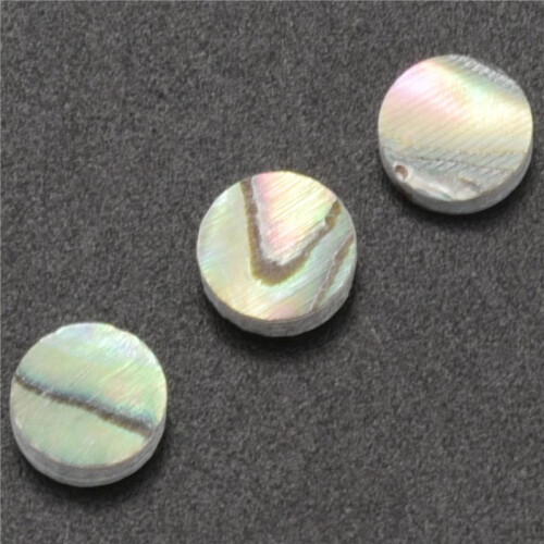 24 Pcs Ormeau de Nouvelle-Zelande Luthier Incrustation de Points 6mm Marqueur Lateral de 2
