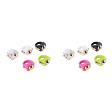 10Pcs Y2K Style Chunky Retro Resin Acrylic Ring Plastic Rings Kids Ring Cute Colorful Candy Ring Finger Ring for Women