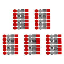 Ensemble D'Accessoires de Casque 60X Supports de Surface + 60X Tampons D'Autocollants Adhésifs Autocollants pour  Hero 7/6/5/4/3 + / 3 Hero