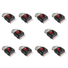 10X Universal Motorradhelme Clip Gurt Schnellverschluss Trennschnalle Neu