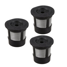 Reusable Single Cup for  Solo Filter Pod  Coffee Stainless Mesh Black Pattern:3 Pc