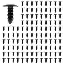 400X Kunststoff StoßFäNger Niet Clips Kfz-MöBel Montage Expansionsschrauben Kit Auto Body Clips Schwarz