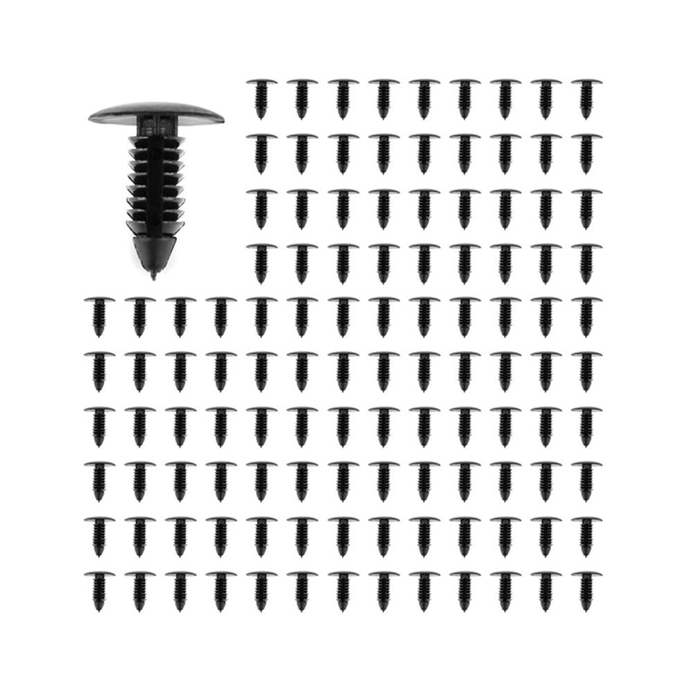 400X Plastic Bumper Fastener Rivet Clips Automotive Furniture Assembly Expansion Screws Kit Auto Body Clips Black 6033611813916