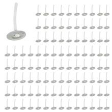 4000 Stuks Kaarslonten 1 Inch Rookarme Kaarslont met Metalen Lipjes Theelichtlonten voor Het Maken van Kaarsen