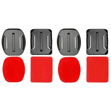 Helmaccessoiresetset 60 X Opbouwmontage + 60 X Zelfklevende Stickers Stickerpads voor  Hero 7/6/5/4/3+/3 Hero Session SJ4000 SJ5000 Actiecamera'S