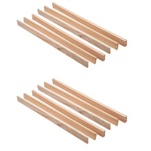 12PCS Mud-Rolling Stick Guide Mudboard Guide Wooden Strips DIY Ceramic Mudboard Forming Tool Teaching Pottery Tool