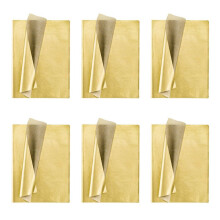 Gold Tissue Paper, 600 Sheets Metallic Gift Wrapping Paper for Birthday Party,Anniversary Valentine'S Day Decoration
