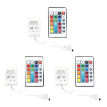 3X IR Box Remote Controller 24 Keys for RGB LED Light Strip