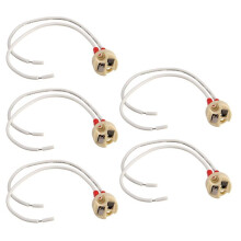 5X MR16/GU5.3 Socket Halogen LED Bulb Holder Base Ceramic Cable Main Wire Connector