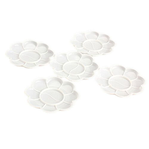 25Pcs Plastic Nail Art Paint Color Mixing Palette Plate Disk Essential Tool 2