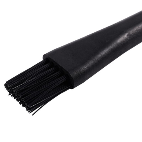 10 Pcs 1.5 X 0.5cm Black Plastic Round Handle Anti Static ESD Brush 2