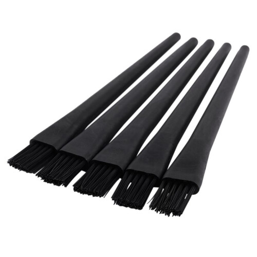 30 Pcs 1.5 X 0.5cm Black Plastic Round Handle Anti Static ESD Brush 2