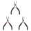 3X Handy Pliers DIY Tool Needle Nose No Tooth 1