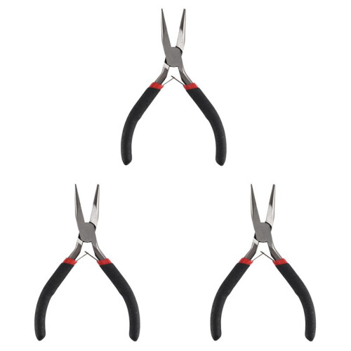 3X Handy Pliers DIY Tool Needle Nose No Tooth